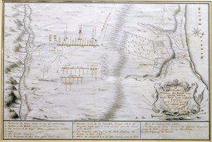 Plano de la Batalla de Culloden, 16 de abril de 1746 de William Hall