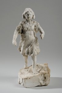 Maqueta para figura de una niña corriendo de William Hamo Thornycroft