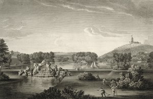 West Wycombe Park, grabado por William Woollett de William Hannan