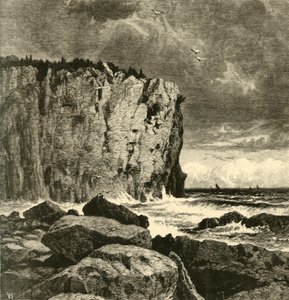 Acantilado cerca de Beaver Bay, 1872 de William Hart