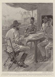 En Fashoda, el encuentro entre el Sirdar y el Mayor Marchand en el SS Dal de William Hatherell