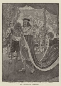 Coronación de Carlos I, su Progreso hacia la Abadía de William Hatherell