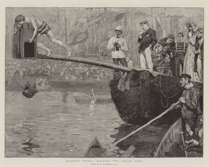 Deportes en el Puerto, Caminando por el Palo Resbaladizo de William Hatherell