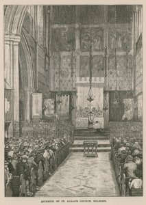 Interior de la Iglesia de St Alban, Holborn, Londres de William Hatherell