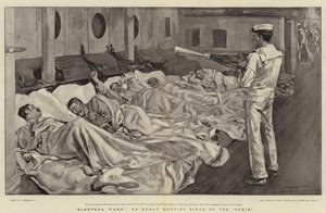 ¡Despierten, durmientes!, una escena de madrugada en el Ophir