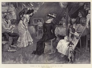 Verano en el Támesis, té de las cinco en el campamento de William Hatherell