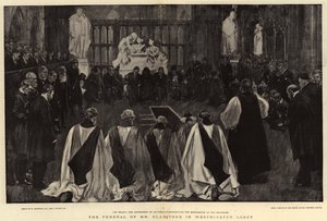 El funeral del Sr. Gladstone en la Abadía de Westminster