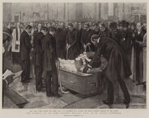El funeral de Sir John Everett Millais, PRA, en la Catedral de San Pablo de William Hatherell