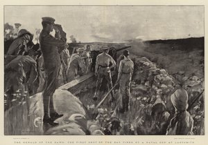 El heraldo del amanecer, el primer disparo del día realizado por un cañón naval en Ladysmith