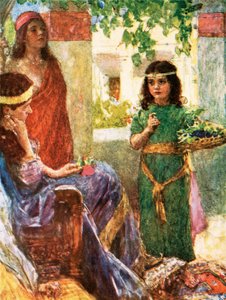 La pequeña sirvienta de la esposa de Naamán de William Hatherell