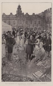 Fiesta en el jardín del Marqués de Salisbury en Hatfield