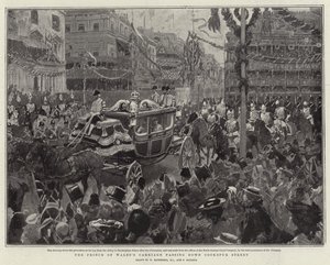 El carruaje del Príncipe de Gales pasando por Cockspur Street