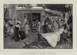 La cubierta de un barco de 