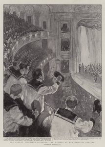 El Octogésimo Cumpleaños de la Reina, la Matiné en el Teatro de Su Majestad