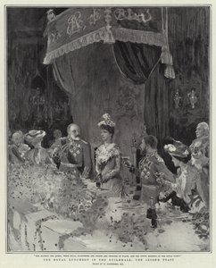 El almuerzo real en el Guildhall, el segundo brindis de William Hatherell