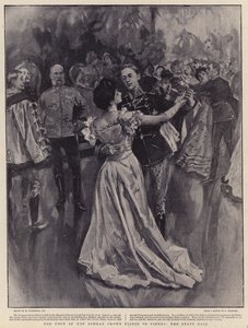 La visita del Príncipe Heredero Alemán a Viena, el baile de estado de William Hatherell