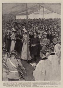 La visita del Príncipe de Gales a Eastbourne, el servicio de los pastores en la feria agrícola de William Hatherell