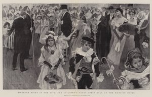 Noche de Reyes en la ciudad, el baile de disfraces de los niños en la Mansion House