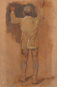 Estudio de un novio, visto desde atrás de William Havell