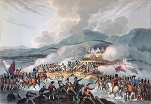 Batalla del Bidasoa, 9 de octubre de 1813: grabado por Daniel Havell