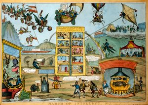 Caricatura de viajes futuros de William Heath