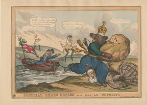 Grasa de oso imperial Grecia o una mirada al futuro. Caricatura sobre la guerra ruso-turca, 1828