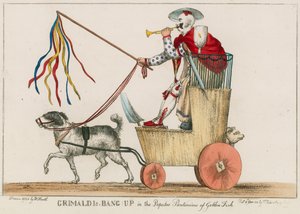 Bang Up de Joseph Grimaldi en el popular pantomima del Pez Dorado de William Heath