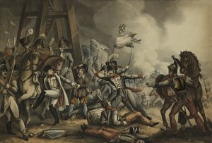 Sálvese quien pueda, o Cada uno por sí mismo, aguafuerte de Thomas Sutherland, publicado por James Jenkins, 1 de mayo de 1816 de William Heath