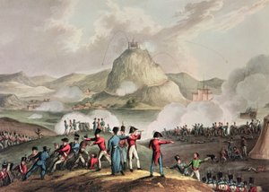 Sitio de San Sebastián, julio de 1813, grabado por Thomas Sutherland de William Heath