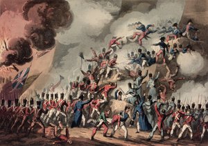 Asalto de San Sebastián, 31 de agosto de 1813, grabado por Thomas Sutherland (n. c.1785) de William Heath
