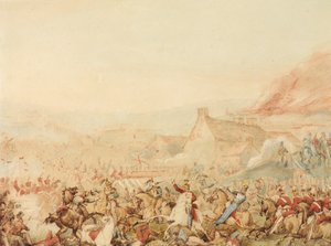 La batalla de Waterloo, 1815, c.1818 de William Heath