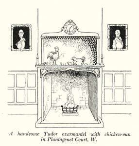 Un hermoso sobrechimenea Tudor con gallinero en Plantagenet Court, W