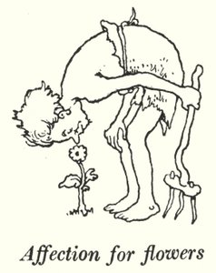 Afecto por las flores (litografía) de William Heath Robinson
