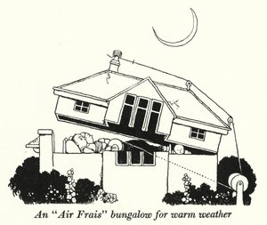 Un bungalow "Air Frais" para clima cálido de William Heath Robinson