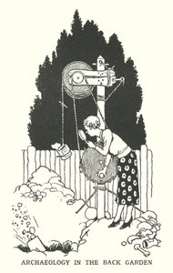 Arqueología en el jardín trasero de William Heath Robinson