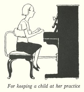 Para mantener a una niña en su práctica de William Heath Robinson