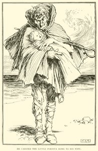 Llevó a la pequeña Perdita a casa con su esposa de William Heath Robinson