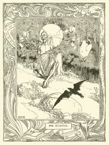 Ilustración de Don Quijote de William Heath Robinson