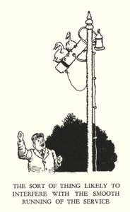 Ilustración para Railway Ribaldry de W Heath Robinson