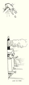 Ilustración para Railway Ribaldry de W Heath Robinson de William Heath Robinson