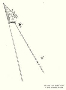 Ilustración para Railway Ribaldry de W Heath Robinson
