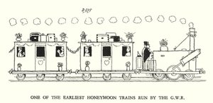 Ilustración para Railway Ribaldry de W Heath Robinson de William Heath Robinson