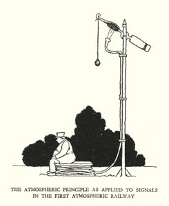Ilustración para Railway Ribaldry de W Heath Robinson de William Heath Robinson