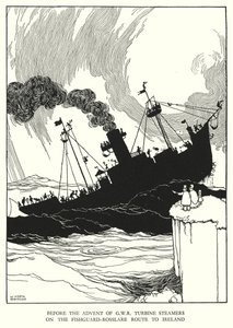 Ilustración para Railway Ribaldry de William Heath Robinson