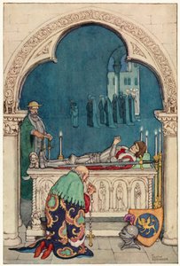 Ilustración para Las Aventuras de Don Quijote de William Heath Robinson