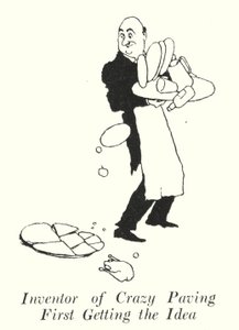 Inventor del Pavimento Loco obteniendo la idea de William Heath Robinson