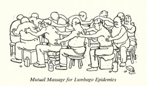 Masaje mutuo para epidemias de lumbago de William Heath Robinson