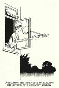 Superando la dificultad de limpiar el exterior de una ventana abatible
