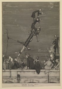 Búsqueda del cometa Halley en el Observatorio de Greenwich de William Heath Robinson