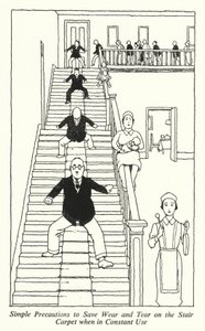 Precauciones simples para ahorrar desgaste en la alfombra de la escalera cuando está en uso constante